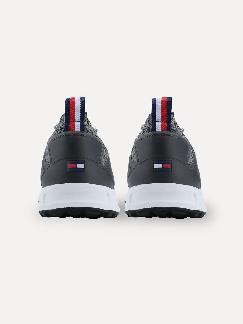 Férfi Tommy Hilfiger Mesh hilfiger logo Sneaker Szürke | HU 1408RVD